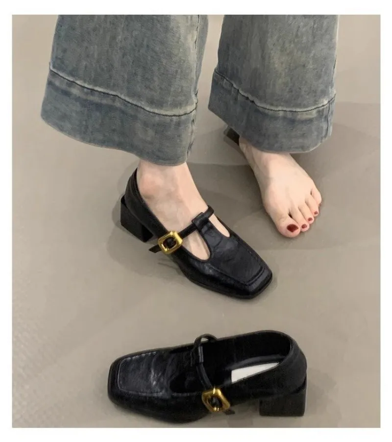 Women Square Toe T-Strap Mary  - đánh giá và giá Womens Heels