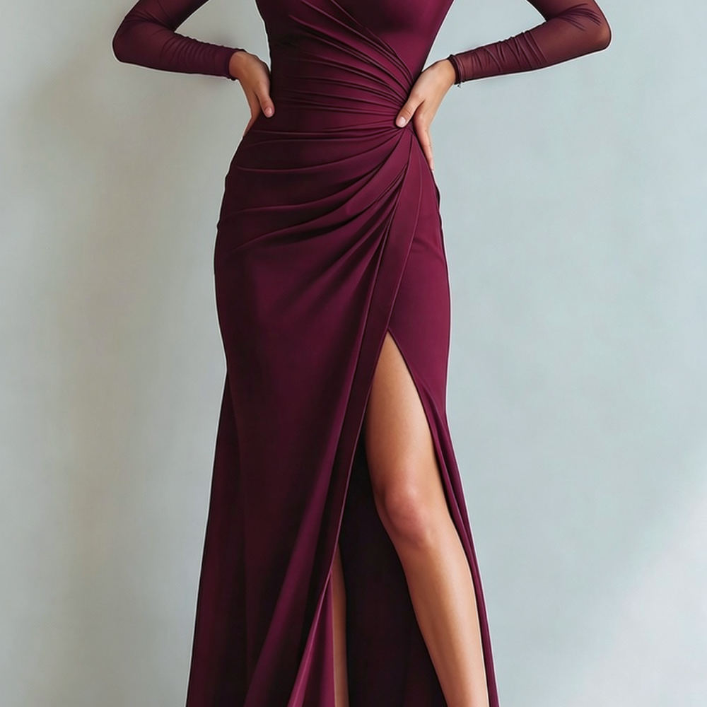 Womens Sexy Long Sleeve Maxi D - đánh giá và giá Evening Gown
