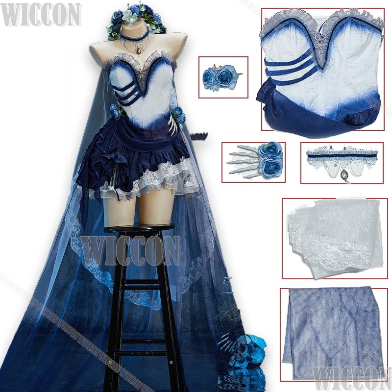 Corpse Bride Halloween Cosplay - đánh giá và giá Formal Skirt