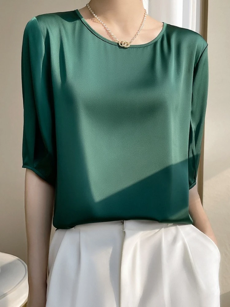 New Summer Silk Women Blouse E - đánh giá và giá Silk Blouse